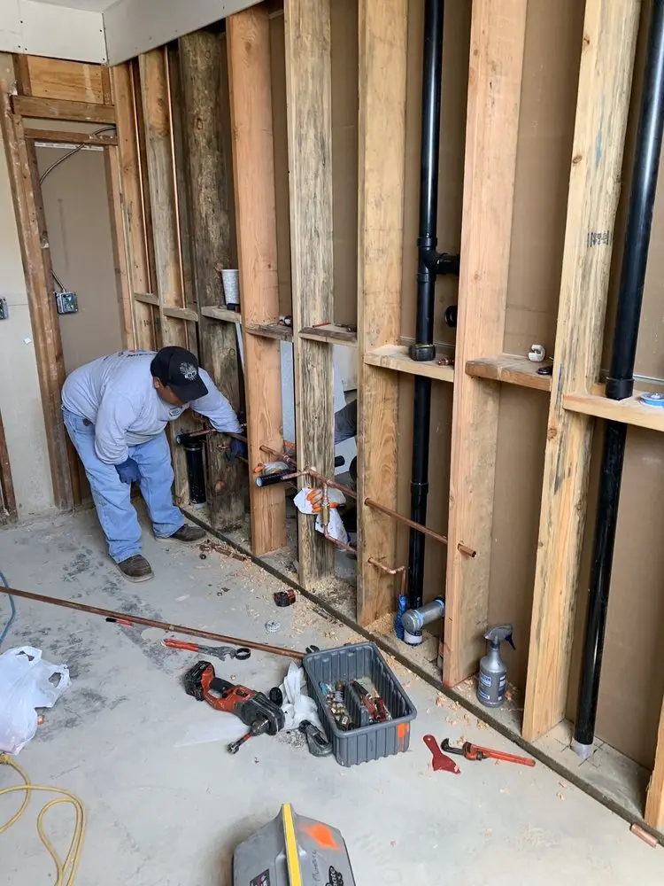 Commercial rough-in plumbing for Gas Line Repair in Santa Clara